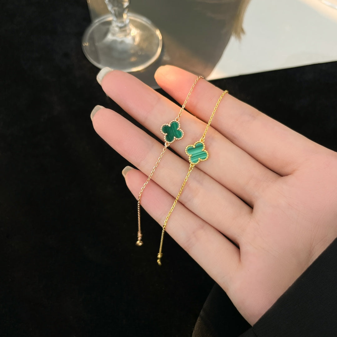[Kismet Jewels ]CLOVER BRACELET MALACHITE 1 MOTIF