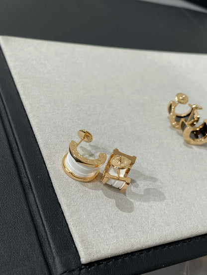 [Kismet Jewels ]ZERO 1 PINK GOLD CERAMIC EARRINGS