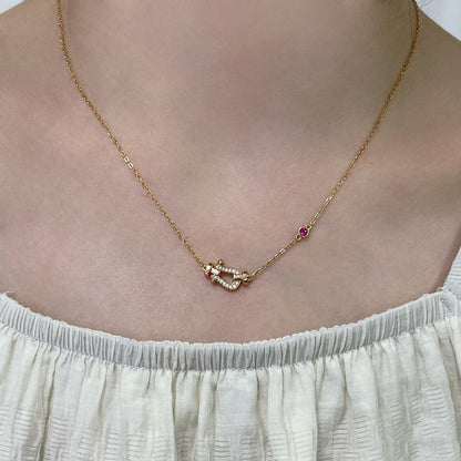 [Kismet Jewels ]FORCE 10 DIAMOND PINK GOLD NECKLACE