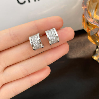 [Kismet Jewels ]ZERO 1 DIAMOND PAVED EARRINGS