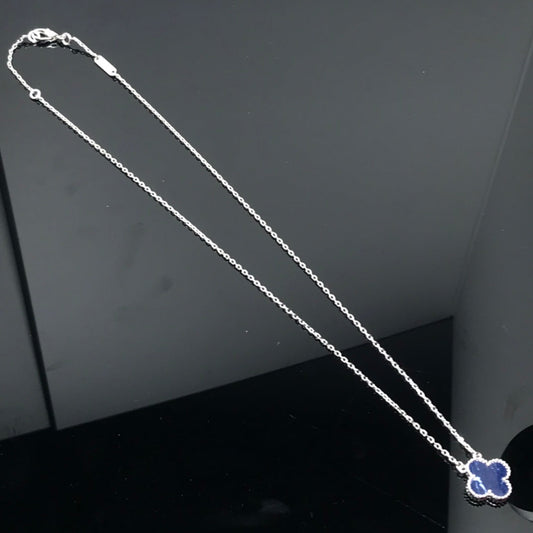 [Kismet Jewels ]CLOVER PIETERSITE SILVER LONG NECKLACE