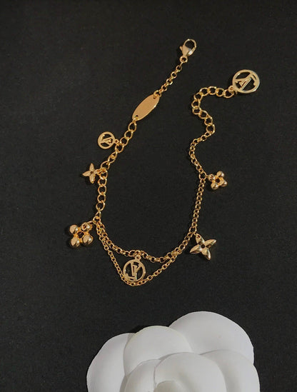 [Kismet Jewels ]BLOOMING PINK GOLD MOP BRACELET