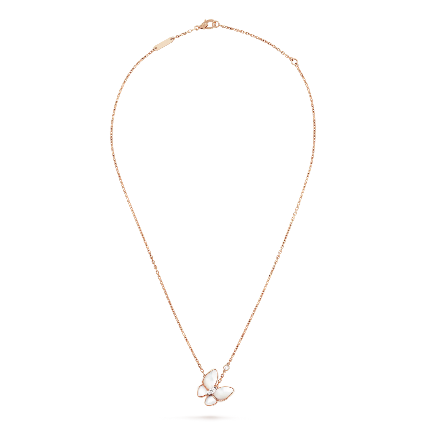 [Kismet Jewels ]BUTTERFLY MOP DIAMOND NECKLACE