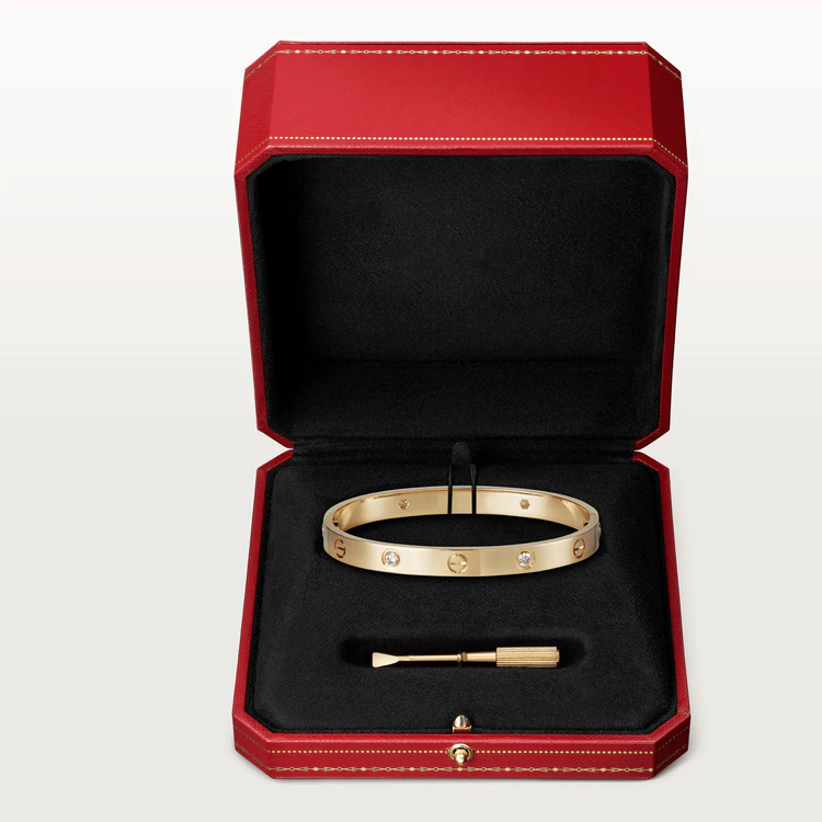 [Kismet Jewels ]LOVE BRACELET 6.1MM 4 DIAMONDS