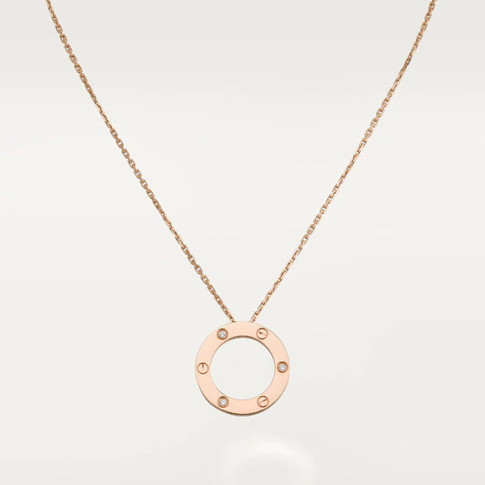 [Kismet Jewels ]LOVE NECKLACE 16MM 3 DIAMONDS
