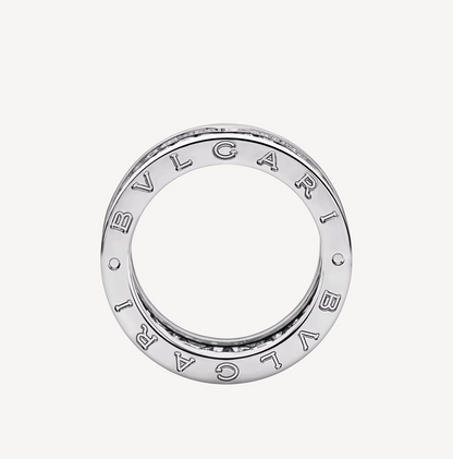[Kismet Jewels ]ZERO 1 WITH PAVED DIAMONDS ON THE SPIRAL RING
