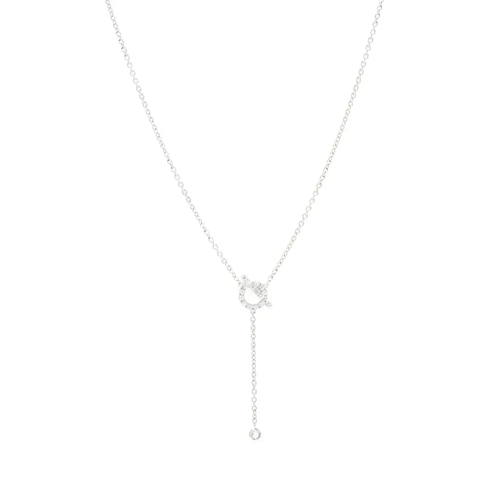 [Kismet Jewels ]FINESSE SILVER DIAMOND NECKLACE