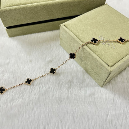 [Kismet Jewels ]CLOVER 6 MOTIF  ONYXS BRACELET