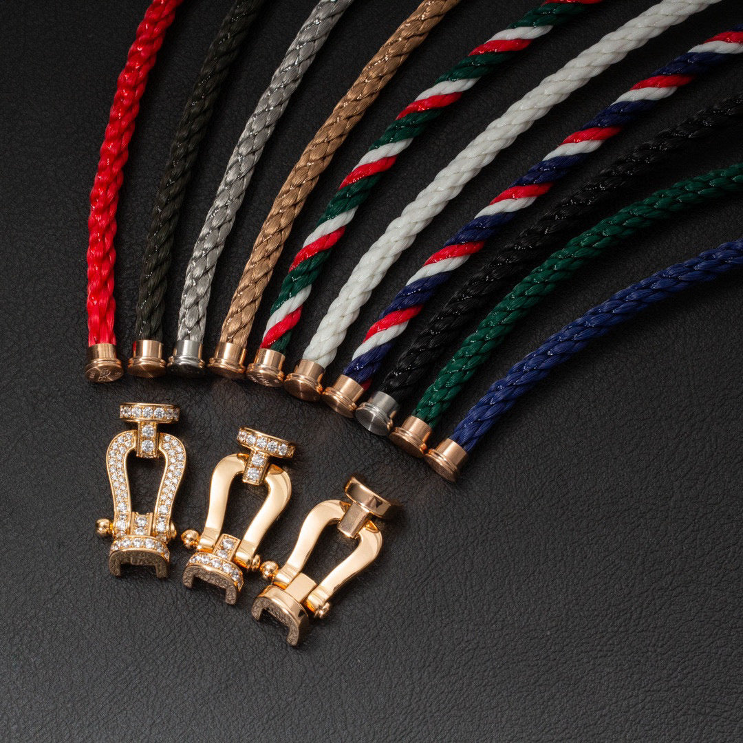 [Kismet Jewels ]FORCE LARGE HORSESHOE FULL DIAMOND BRACELET GOLD