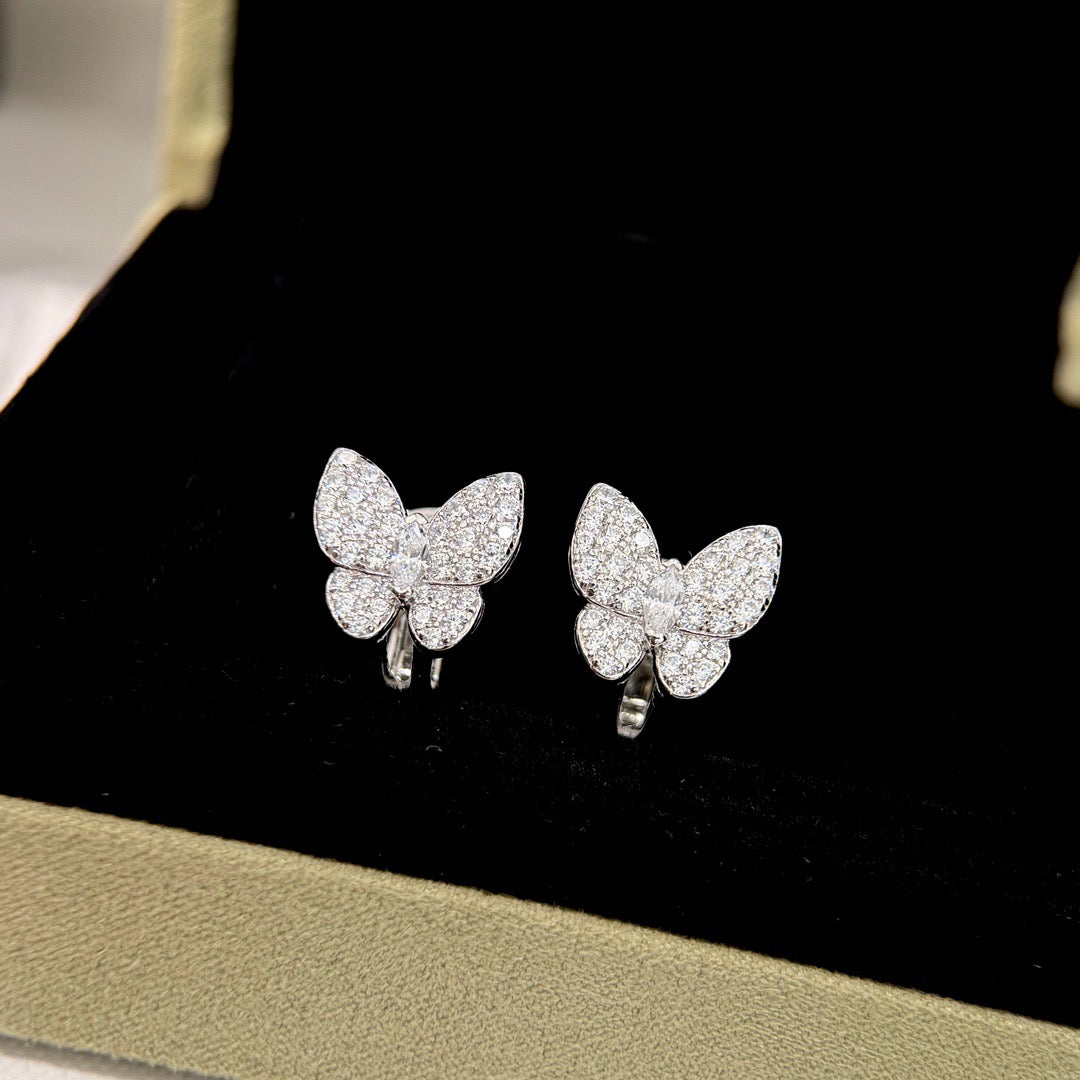 [Kismet Jewels ]BUTTERFLY ALL DIAMOND EARRINGS