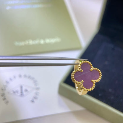 [Kismet Jewels ]CLOVER  PURPLE VIOLET RING