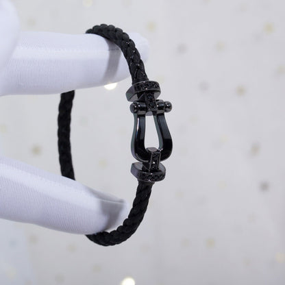 [Kismet Jewels ]FORCE LARGE SERIES HORSESHOE BLACK SAMURAI BRACELET