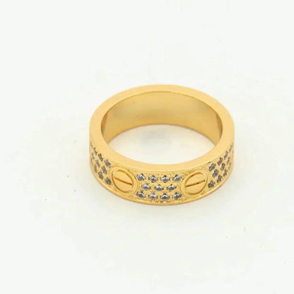 [Kismet Jewels ]LOVE RING 5.5MM DIAMONDS PAVED