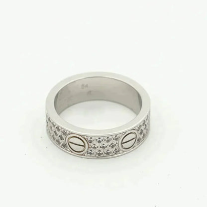 [Kismet Jewels ]LOVE RING 5.5MM DIAMONDS PAVED