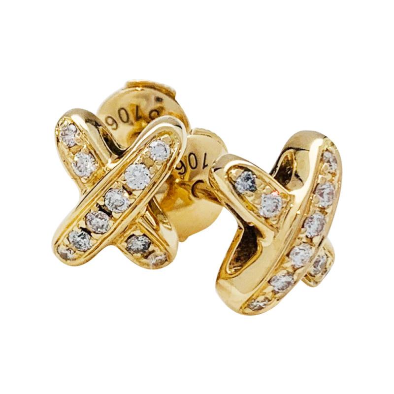 [Kismet Jewels ]JEUX DE GOLD DIAMOND EARRINGS