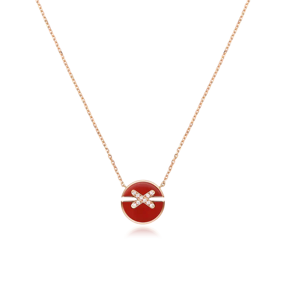 [Kismet Jewels ]JEUX DE ROSE GOLD DIAMOND NECKLACE
