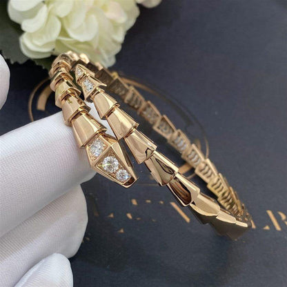 [Kismet Jewels ]SERPENTI BRACELET DIAMONDS PINK GOLD
