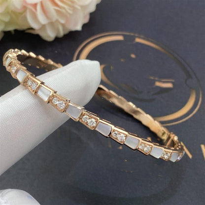 [Kismet Jewels ]SERPENTI BRACELET PINK GOLD MOP DIAMOND