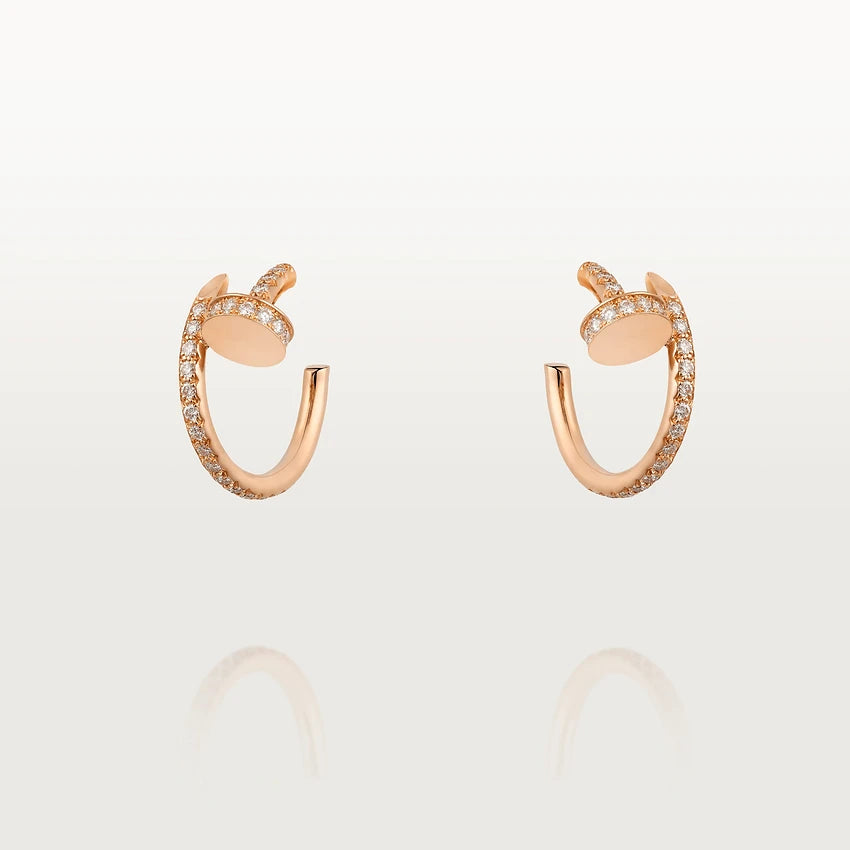 [Kismet Jewels ]JUSTE EARRINGS 12.75MM PINK GOLD DIAMOND