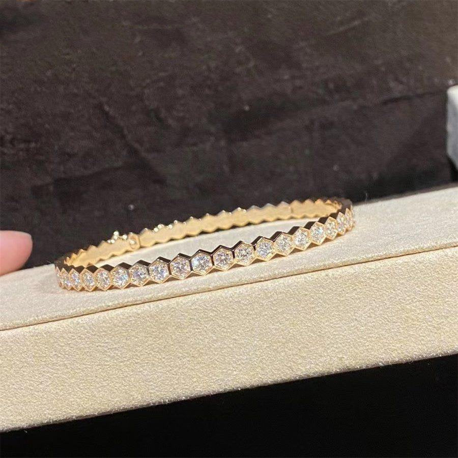[Kismet Jewels ]BEE LOVE GOLD BRACELET FULL DIAMOND