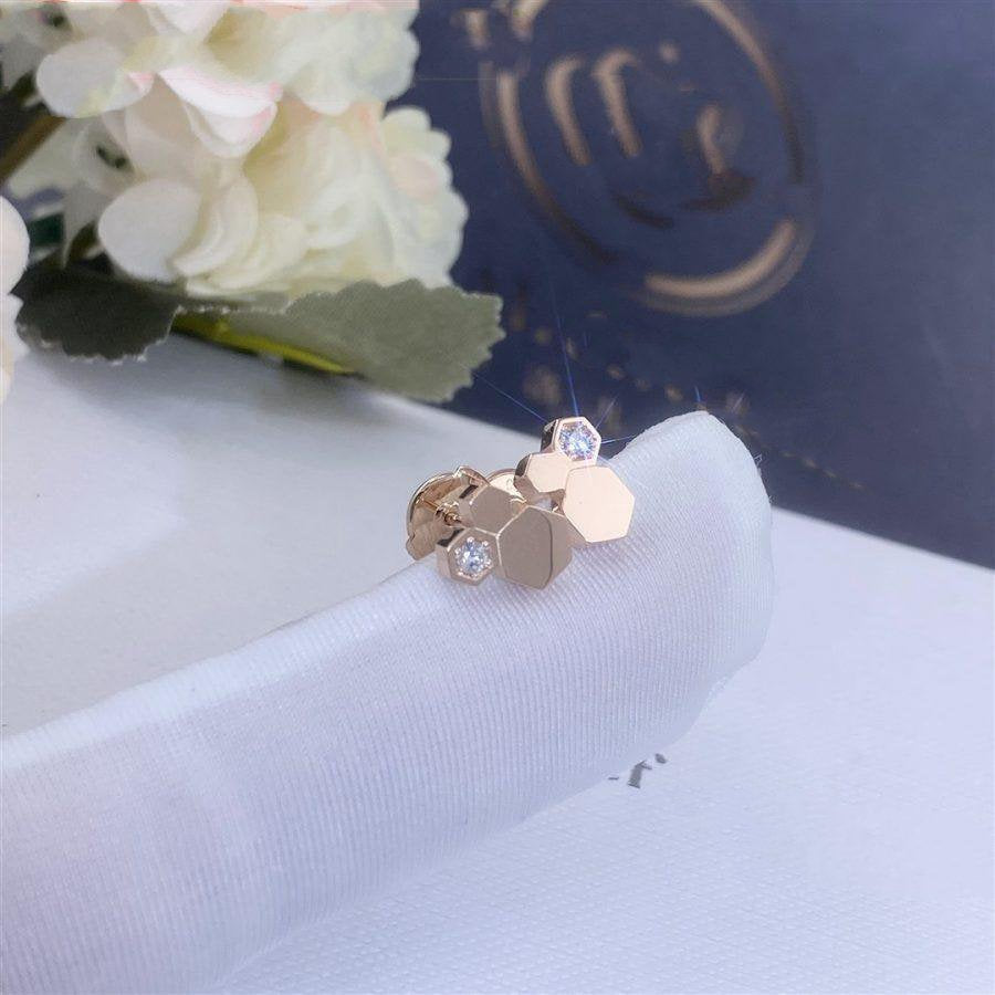[Kismet Jewels ]BEE LOVE PINK GOLD DIAMOND EARRINGS