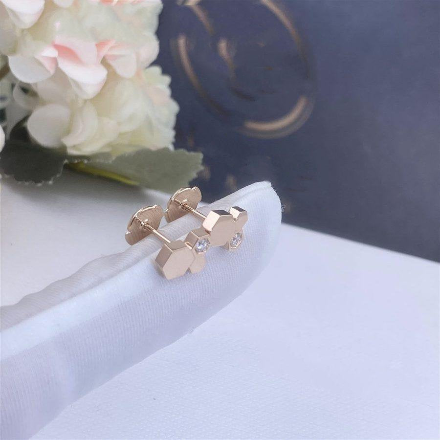[Kismet Jewels ]BEE LOVE PINK GOLD DIAMOND EARRINGS