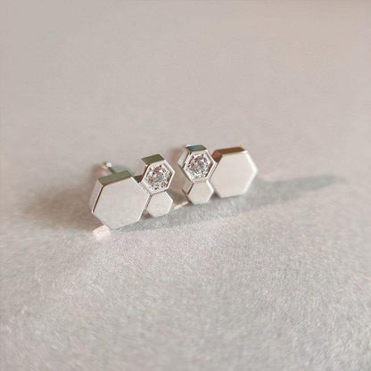 [Kismet Jewels ]BEE LOVE SILVER DIAMOND EARRINGS