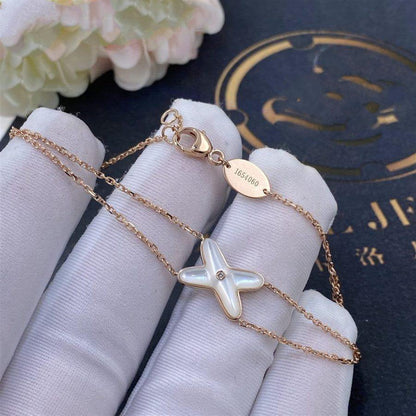 [Kismet Jewels ]JEUX BRACELET WHITE MOP PINK GOLD 1 DIAMOND