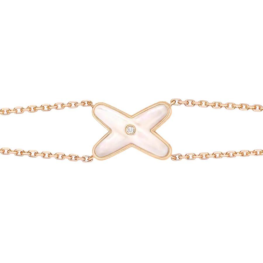 [Kismet Jewels ]JEUX BRACELET WHITE MOP PINK GOLD 1 DIAMOND