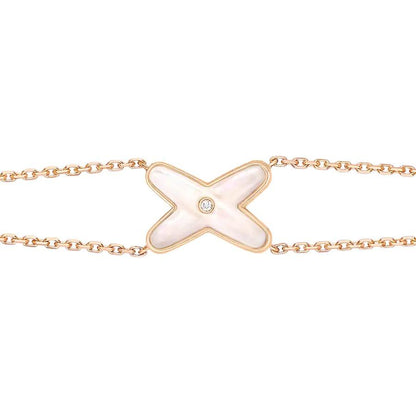 [Kismet Jewels ]JEUX BRACELET WHITE MOP PINK GOLD 1 DIAMOND