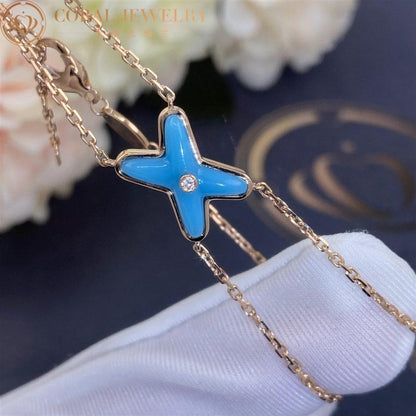 [Kismet Jewels ]JEUX BRACELET TURQUOISE PINK GOLD 1 DIAMOND