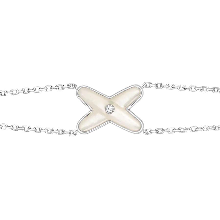 [Kismet Jewels ]JEUX BRACELET WHITE MOP SILVER 1 DIAMOND
