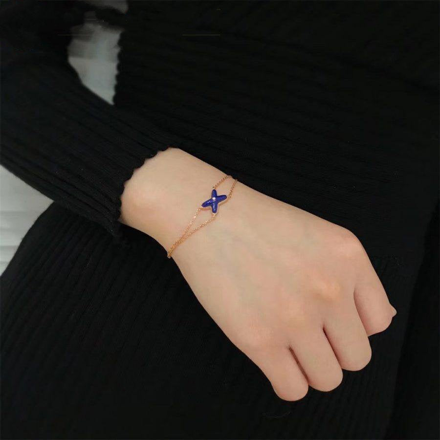 [Kismet Jewels ]Hollow Design Four-Leaf Clover Flower Shape Ring