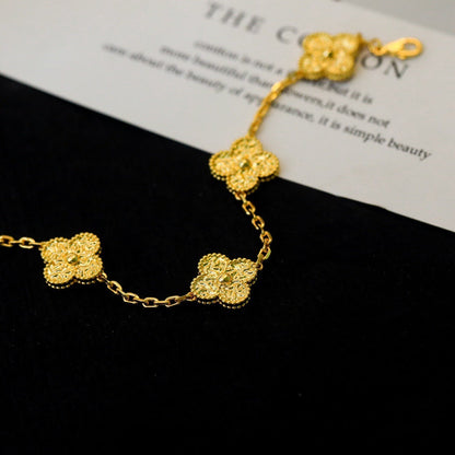 [Kismet Jewels ]CLOVER 5 MOTIFS BRONZING BRACELET