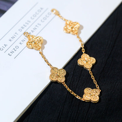 [Kismet Jewels ]CLOVER 5 MOTIFS BRONZING BRACELET