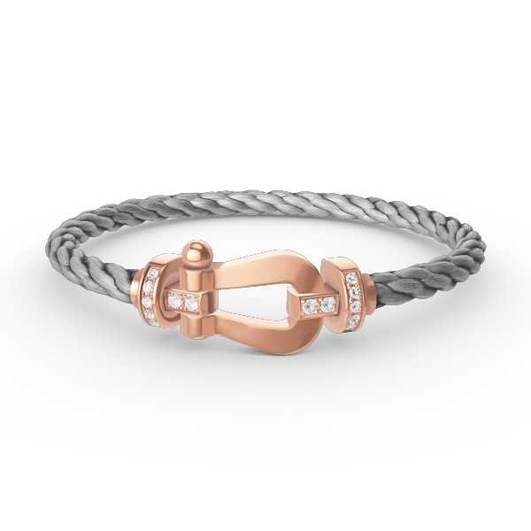 [Kismet Jewels ]FORCE LARGE HORSESHOE HALF DIAMOND BRACELET ROSE GOLD
