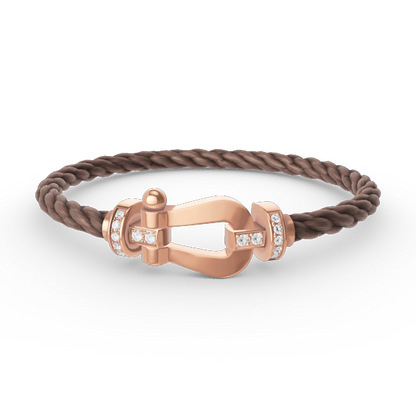 [Kismet Jewels ]FORCE LARGE HORSESHOE HALF DIAMOND BRACELET ROSE GOLD