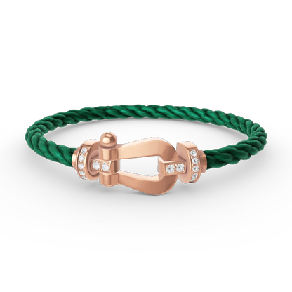 [Kismet Jewels ]FORCE LARGE HORSESHOE HALF DIAMOND BRACELET ROSE GOLD