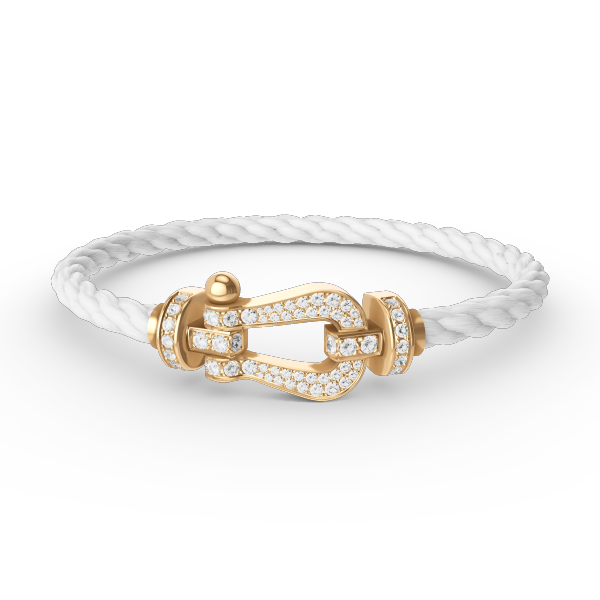 [Kismet Jewels ]FORCE LARGE HORSESHOE FULL DIAMOND BRACELET GOLD