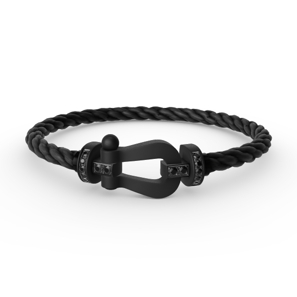 [Kismet Jewels ]FORCE LARGE SERIES HORSESHOE BLACK SAMURAI BRACELET