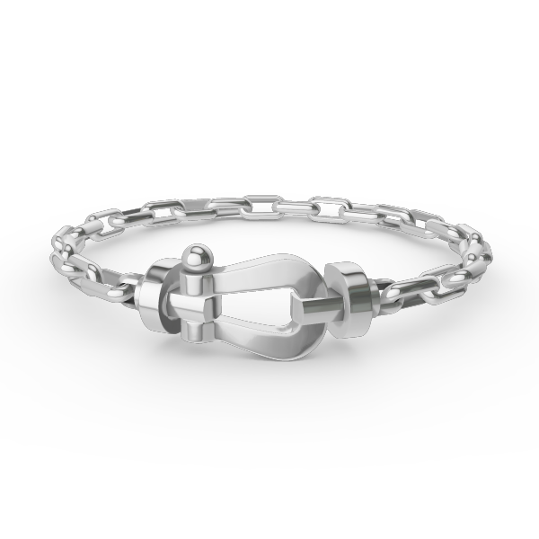 [Kismet Jewels ]FORCE LARGE HORSESHOE CLASP  METAL BRACELET