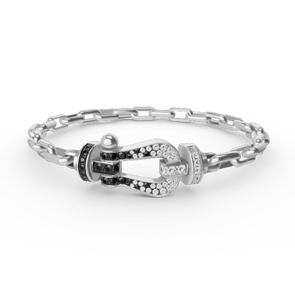 [Kismet Jewels ]FORCE LARGE HORSESHOE CLASP  METAL BRACELET