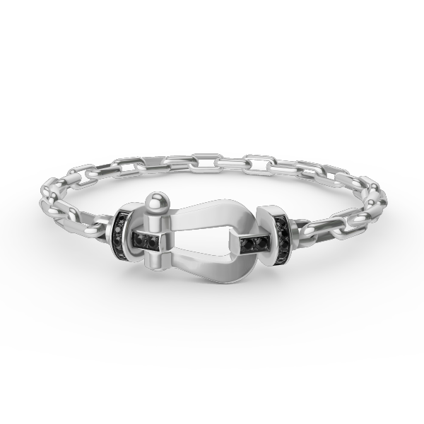 [Kismet Jewels ]FORCE LARGE HORSESHOE CLASP  METAL BRACELET