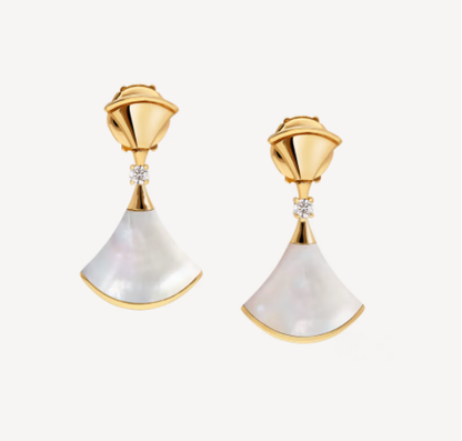 [Kismet Jewels ]DREAM MOP 1 DIAMOND EARRINGS