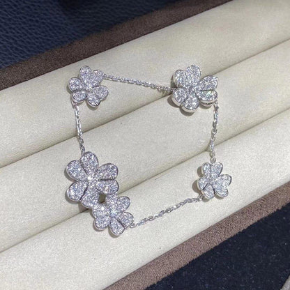 [Kismet Jewels ]FRIVOLE SILVER 5 FLOWERS BRACELET