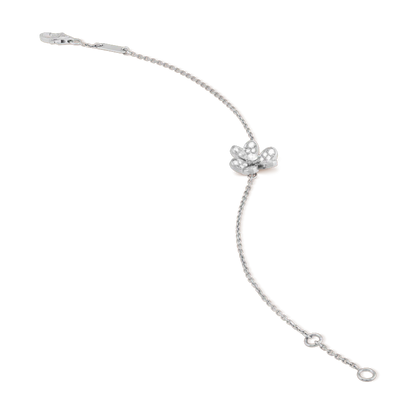 [Kismet Jewels ]FRIVOLE SILVER FLOWER DIAMOND BRACELET