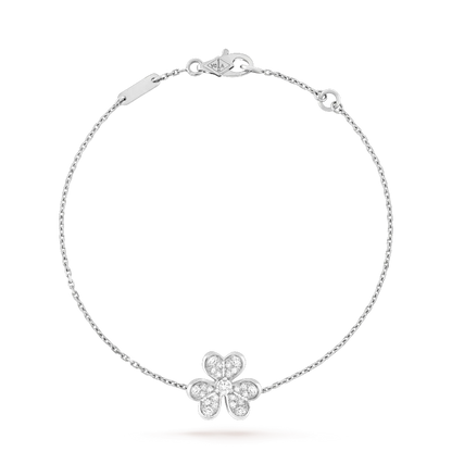 [Kismet Jewels ]FRIVOLE SILVER FLOWER DIAMOND BRACELET
