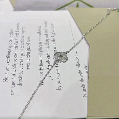 [Kismet Jewels ]CLOVER  SINGLE FLOWER BRACELET SILVER