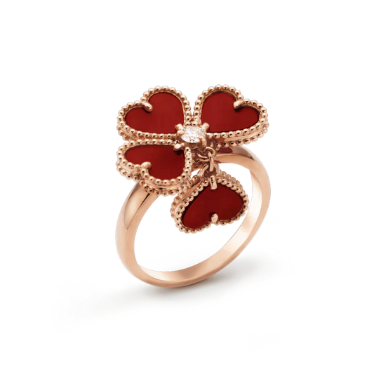 [Kismet Jewels ]SWEET CLOVER CARNELIAN RING