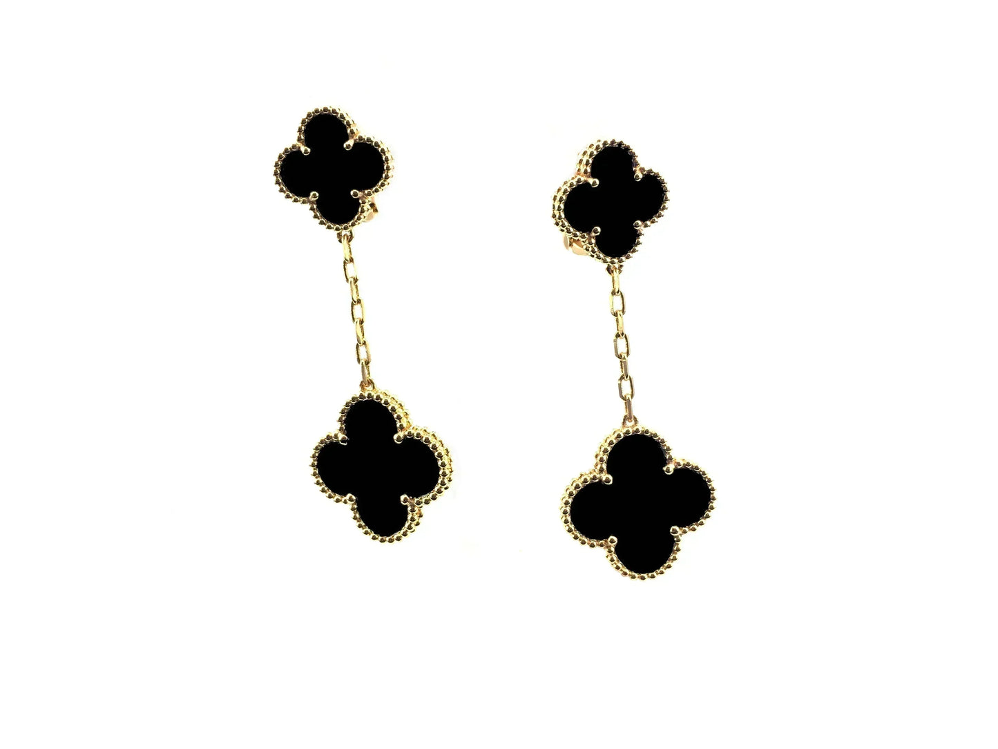 [Kismet Jewels ]CLOVER 2 MOTIFS  EARRINGS (MULTIPLE CHOICESC
